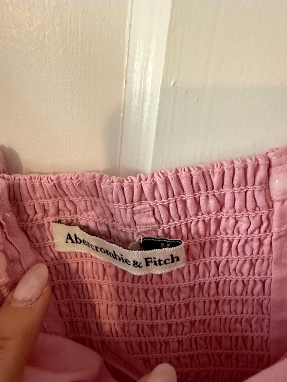 Abercrombie & Fitch Pink Strapless bubble Mini Dress - Picture 9 of 9